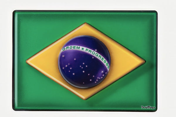 Adesivo Resinado Bandeira do Brasil 3D | BoldFlags®